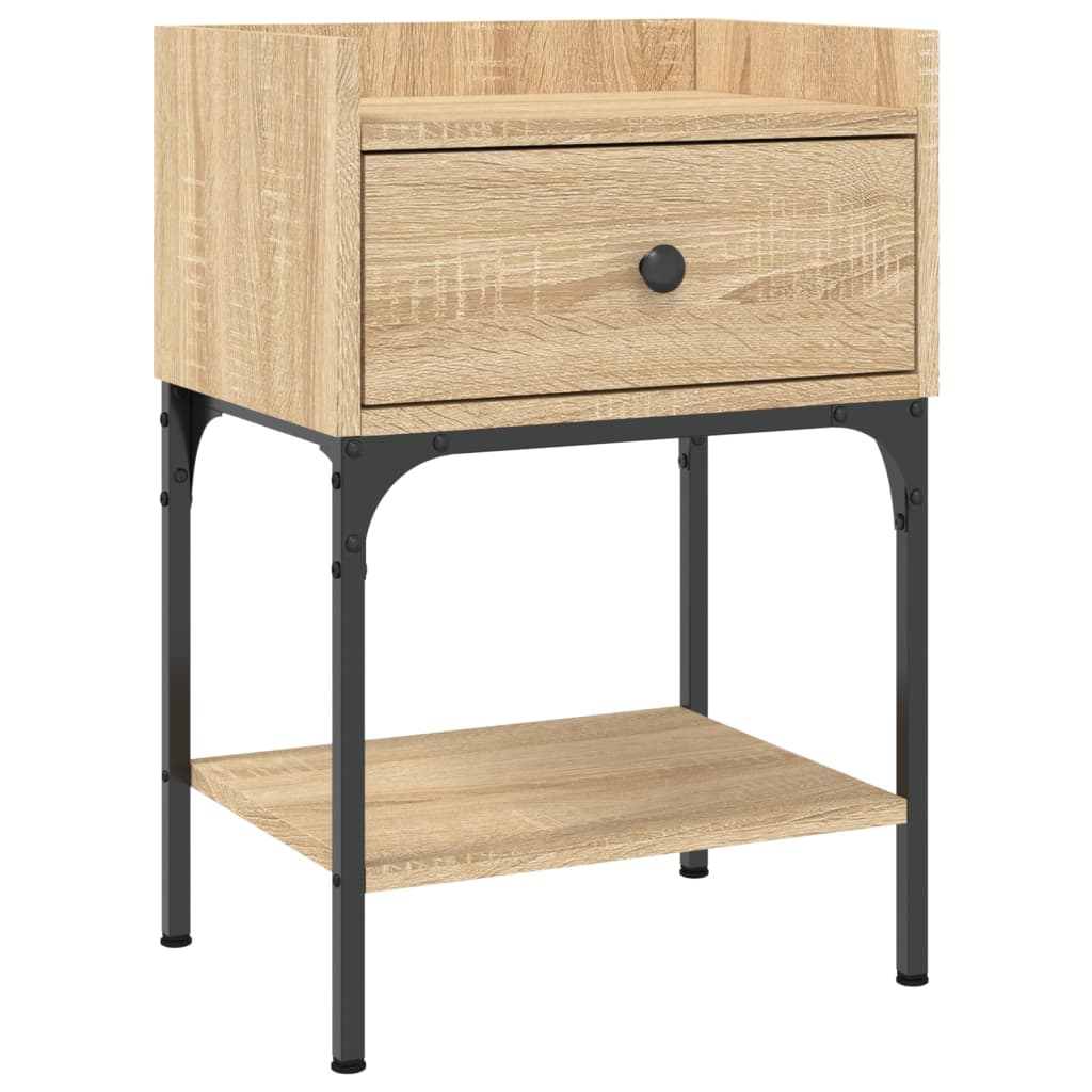 vidaXL Bedside Table Sonoma Oak 40.5x31x60 cm Engineered Wood