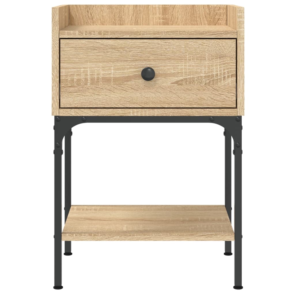 vidaXL Bedside Table Sonoma Oak 40.5x31x60 cm Engineered Wood