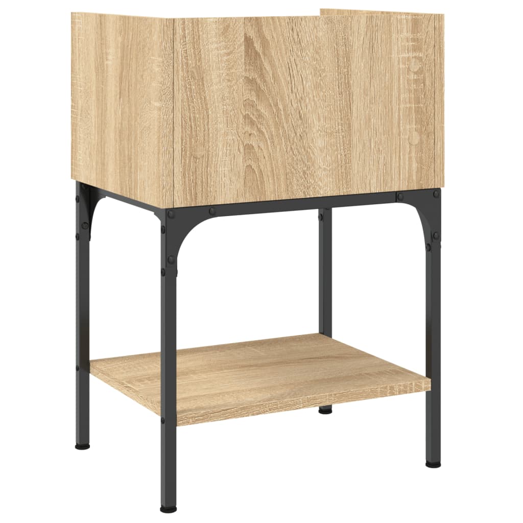 vidaXL Bedside Table Sonoma Oak 40.5x31x60 cm Engineered Wood