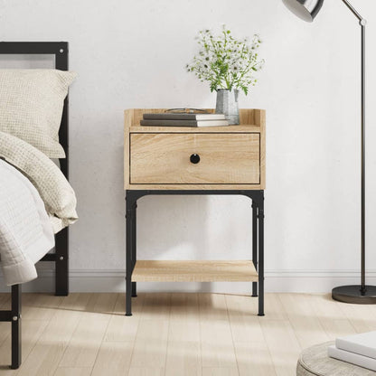 vidaXL Bedside Table Sonoma Oak 40.5x31x60 cm Engineered Wood