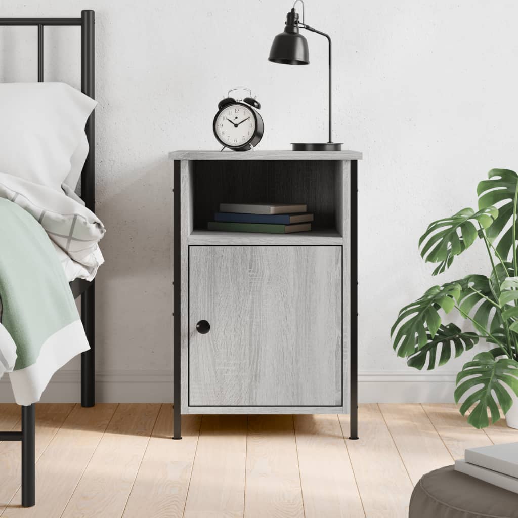 vidaXL Bedside Cabinet Grey Sonoma 40x42x60 cm Engineered Wood