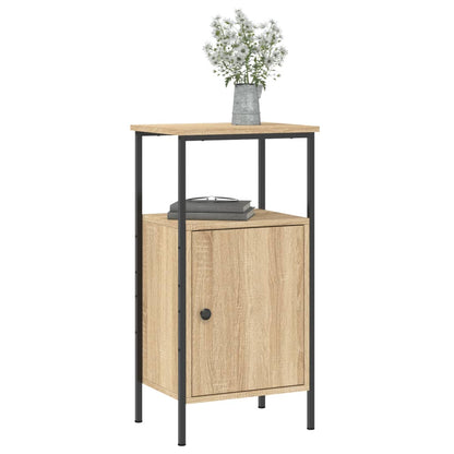 vidaXL Bedside Cabinet Sonoma Oak 41x31x80 cm Engineered Wood