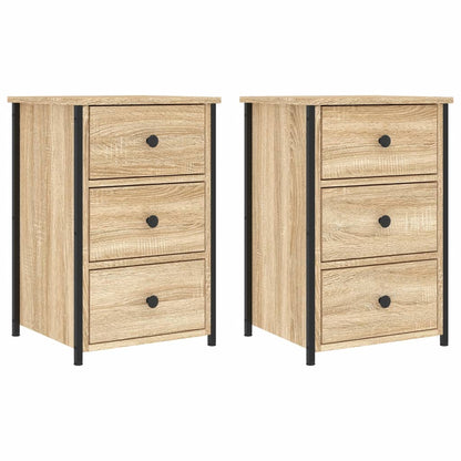 Bedside Cabinets 40x36x60 cm Engineered Wood Sonoma oak 2