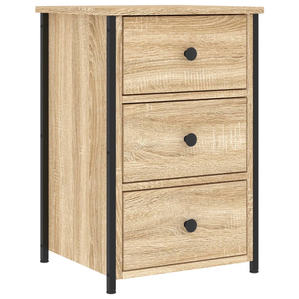 Bedside Cabinets 40x36x60 cm Engineered Wood Sonoma oak 2