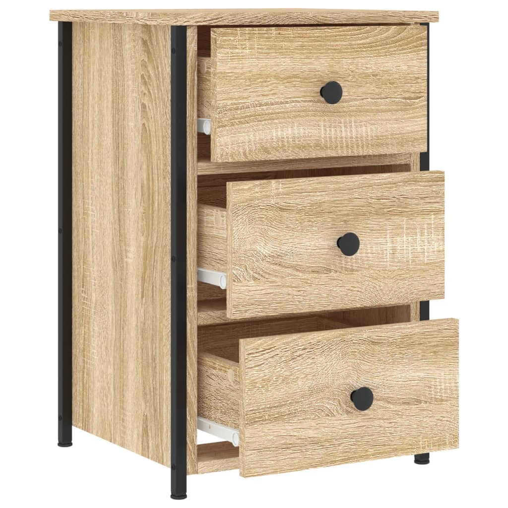 Bedside Cabinets 40x36x60 cm Engineered Wood Sonoma oak 2