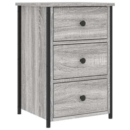 vidaXL Bedside Cabinet Grey Sonoma 40x36x60 cm Engineered Wood