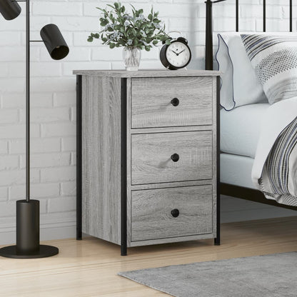 vidaXL Bedside Cabinet Grey Sonoma 40x36x60 cm Engineered Wood