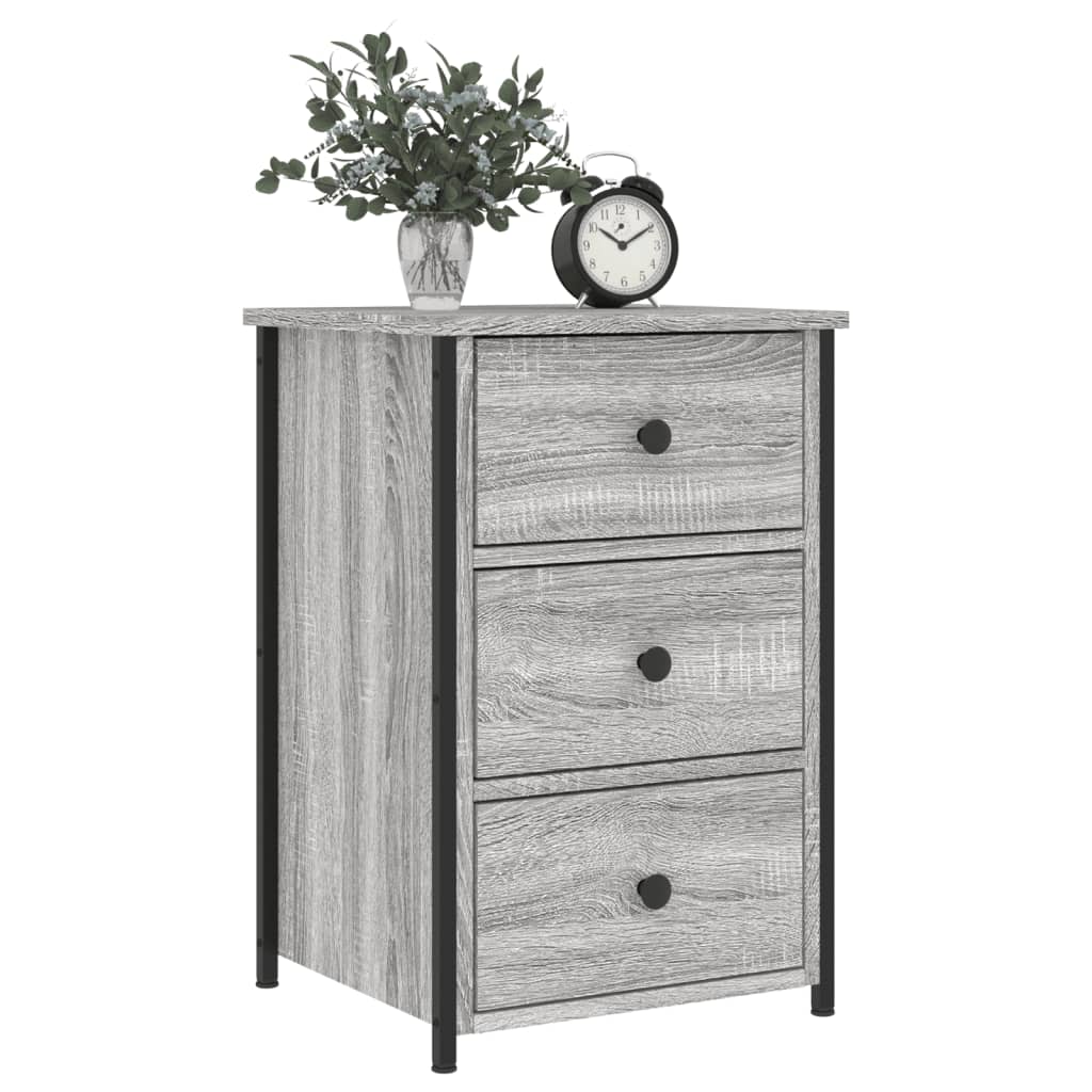 vidaXL Bedside Cabinets 2 pcs Grey Sonoma 40x36x60 cm Engineered Wood