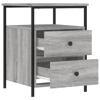 vidaXL Bedside Cabinet Grey Sonoma 44x45x60 cm Engineered Wood