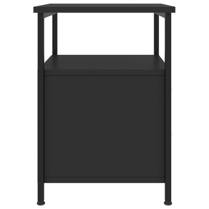 vidaXL Bedside Cabinets 2 pcs Black 34x35.5x50 cm Engineered Wood