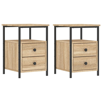 Bedside Cabinet 34x35,5x50 cm Engineered Wood Sonoma oak 2