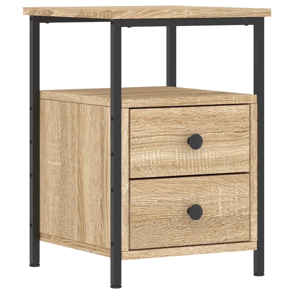 Bedside Cabinet 34x35,5x50 cm Engineered Wood Sonoma oak 2