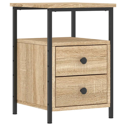 Bedside Cabinet 34x35,5x50 cm Engineered Wood Sonoma oak 2