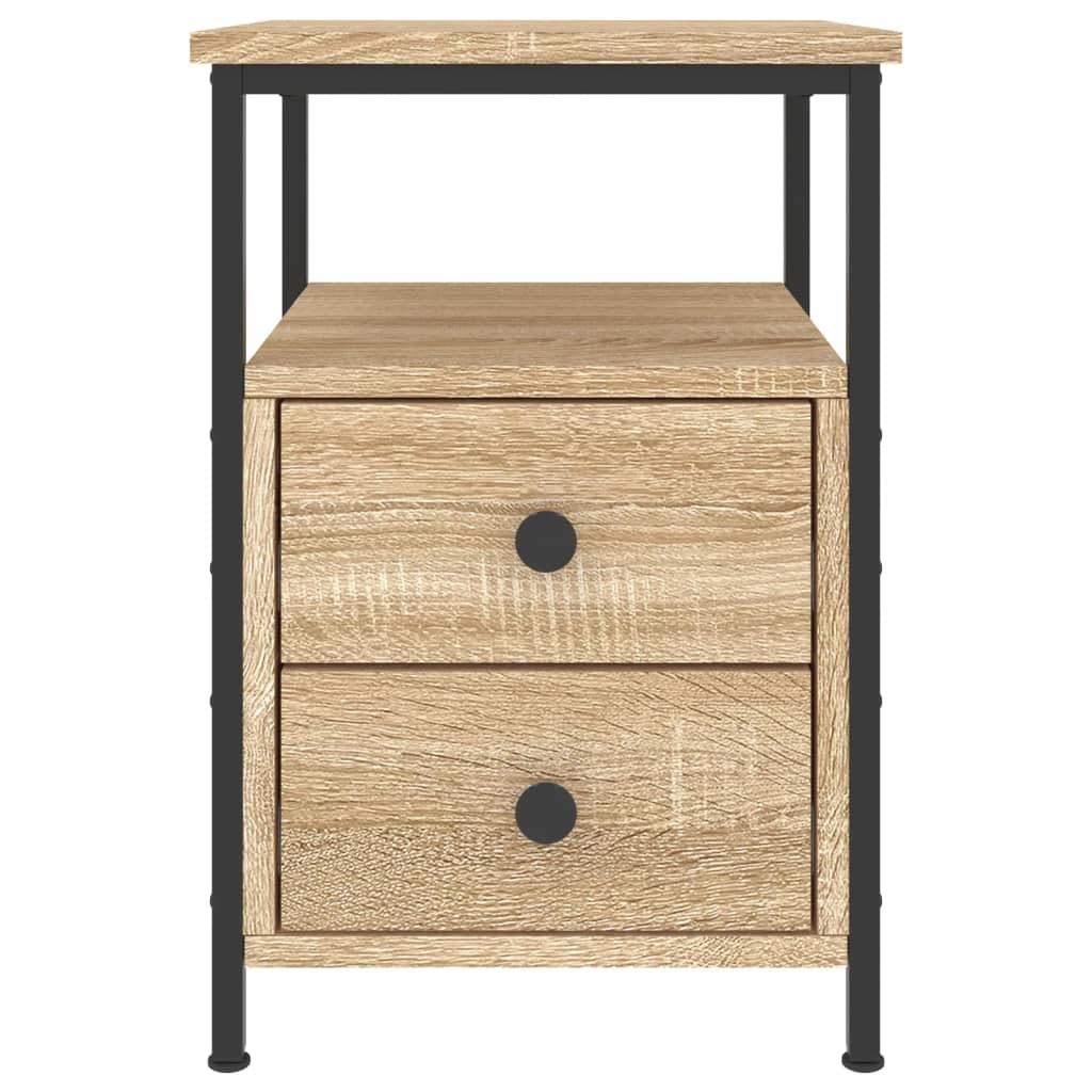 Bedside Cabinet 34x35,5x50 cm Engineered Wood Sonoma oak 2