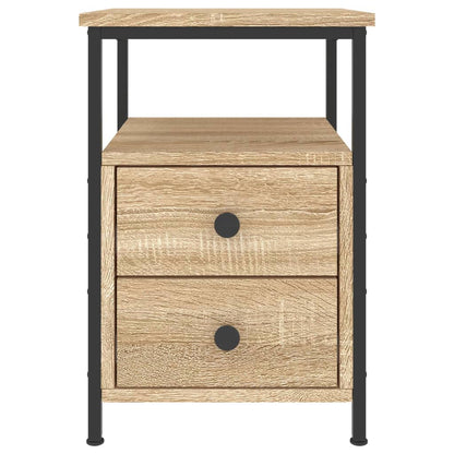 Bedside Cabinet 34x35,5x50 cm Engineered Wood Sonoma oak 2