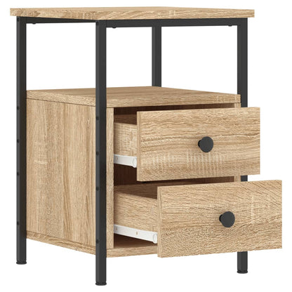 Bedside Cabinet 34x35,5x50 cm Engineered Wood Sonoma oak 2