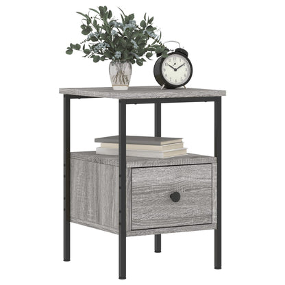 vidaXL Bedside Cabinet Grey Sonoma 34x36x50 cm Engineered Wood