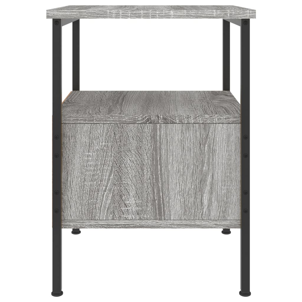 vidaXL Bedside Cabinet Grey Sonoma 34x36x50 cm Engineered Wood