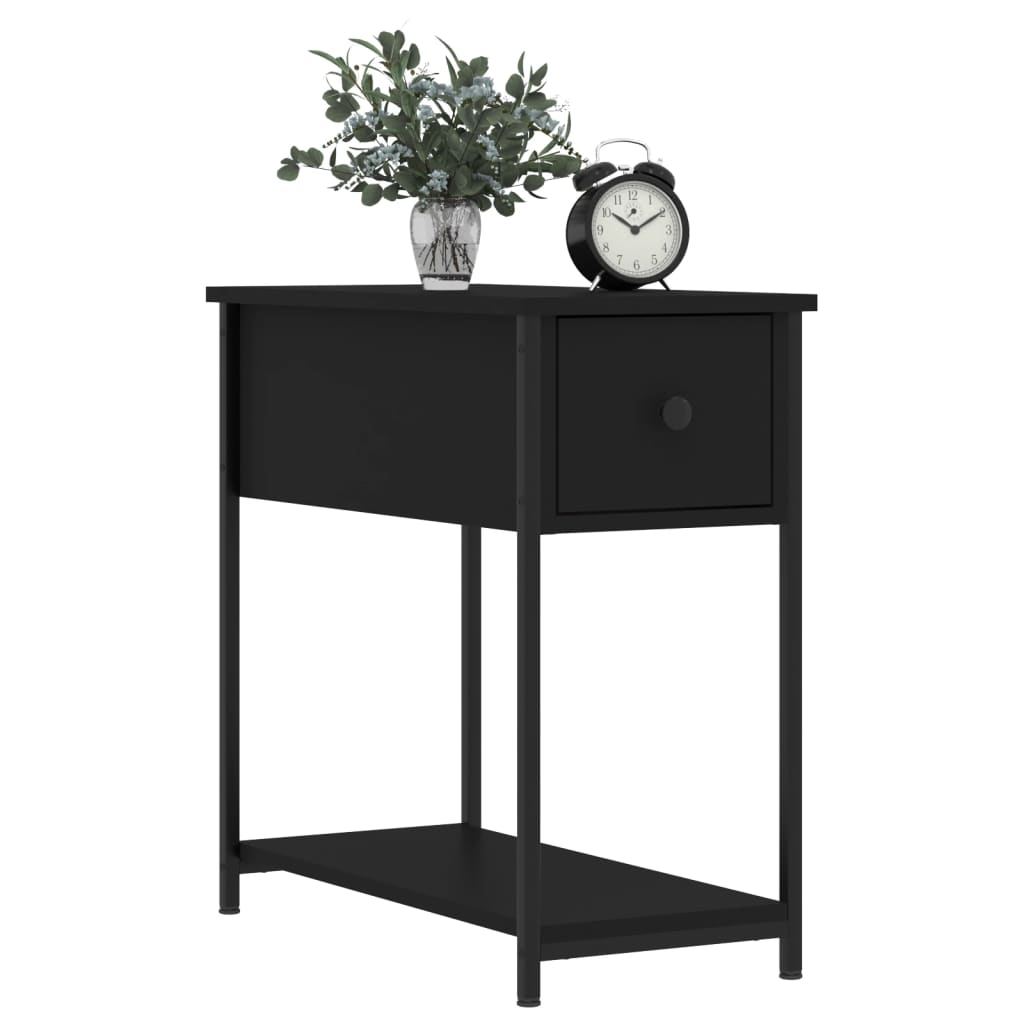 vidaXL Bedside Cabinets 2 pcs Black 30x60x60 cm Engineered Wood