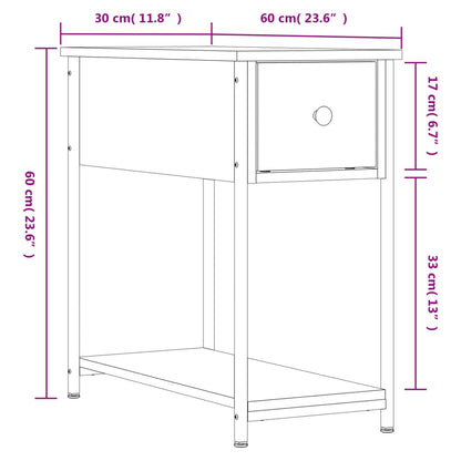 vidaXL Bedside Cabinets 2 pcs Black 30x60x60 cm Engineered Wood