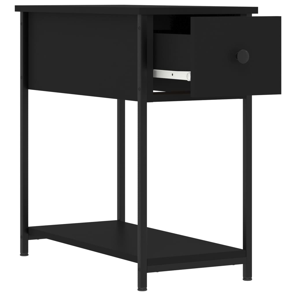 vidaXL Bedside Cabinets 2 pcs Black 30x60x60 cm Engineered Wood