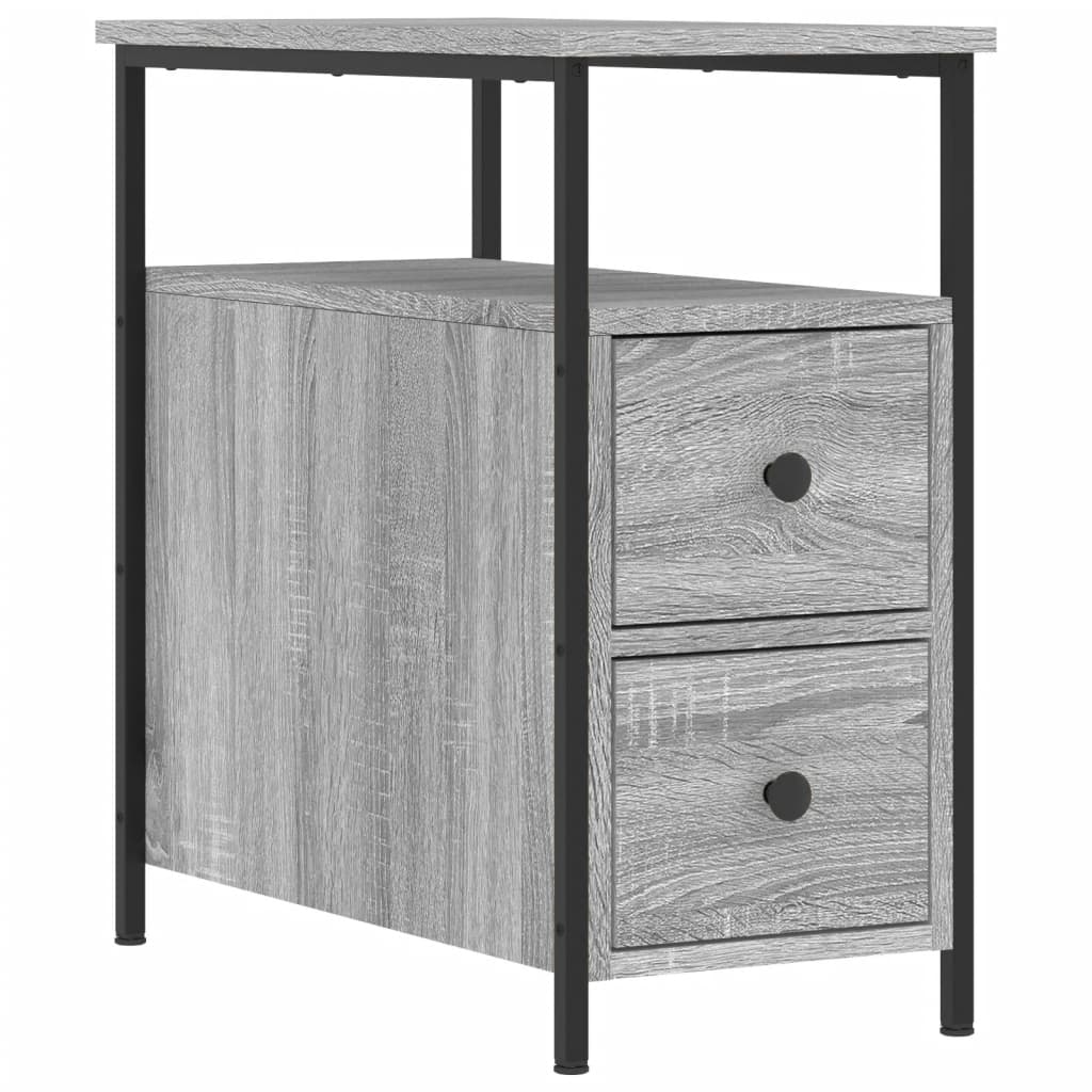 Bedside Cabinet 30x60x60 cm Engineered Wood Grey sonoma 1