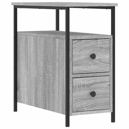 Bedside Cabinet 30x60x60 cm Engineered Wood Grey sonoma 1
