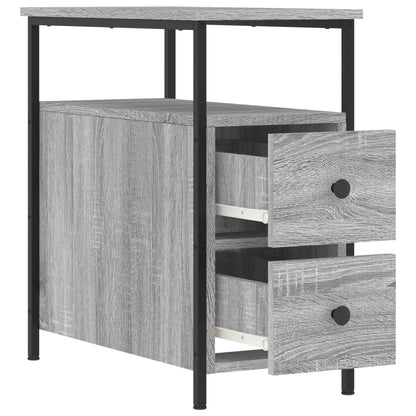Bedside Cabinet 30x60x60 cm Engineered Wood Grey sonoma 1