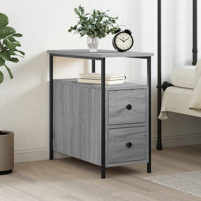 Bedside Cabinet 30x60x60 cm Engineered Wood Grey sonoma 1