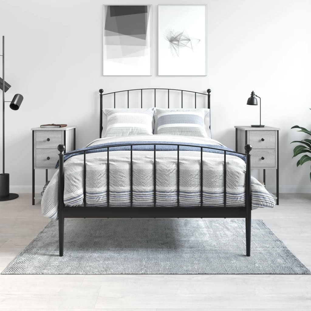 Bedside Cabinet 32x42x70 cm Engineered Wood Grey sonoma 2