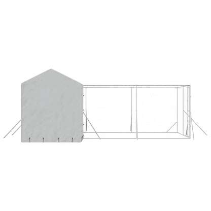 vidaXL Outdoor Dog Kennel with Roof Silver 6x6x2,5 m Galvanised Steel 5