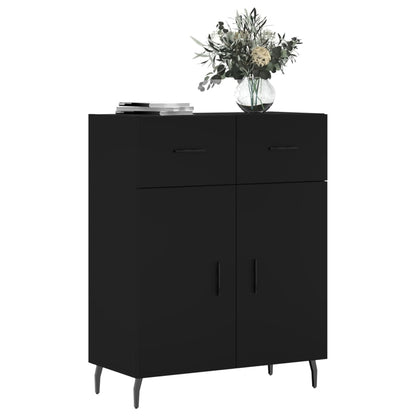 vidaXL Sideboard Black 69.5x34x90 cm Engineered Wood