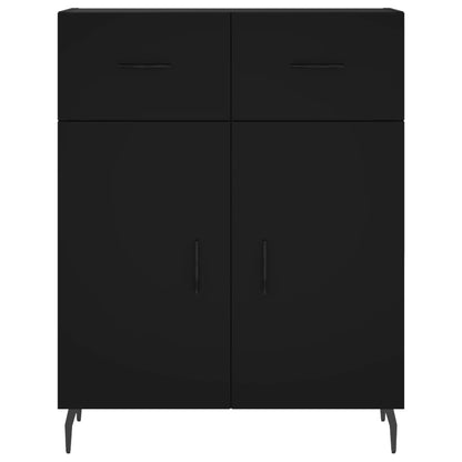 vidaXL Sideboard Black 69.5x34x90 cm Engineered Wood