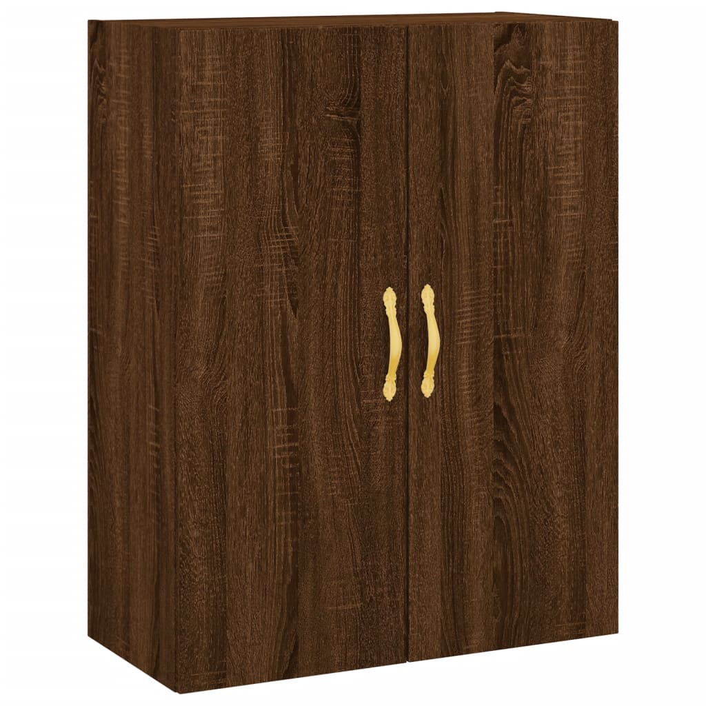 vidaXL Wall Mounted Cabinet Brown Oak 69.5x34x90 cm