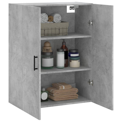 vidaXL Wall Mounted Cabinet Concrete Grey 69.5x34x90 cm