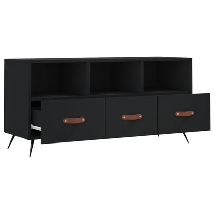 TV Cabinet 102x36x50 cm Engineered Wood Black
