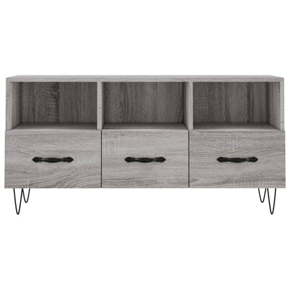 vidaXL TV Cabinet Grey Sonoma 102x36x50 cm Engineered Wood