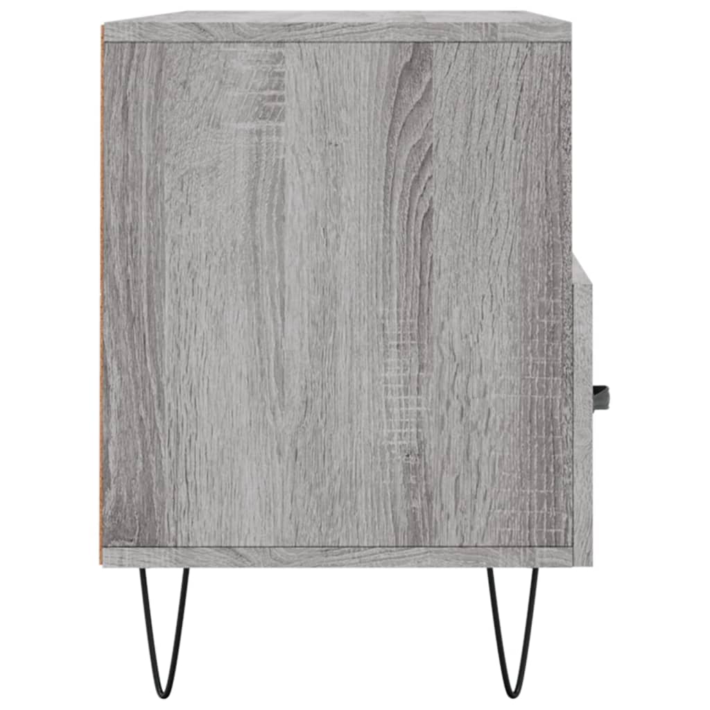 vidaXL TV Cabinet Grey Sonoma 102x36x50 cm Engineered Wood