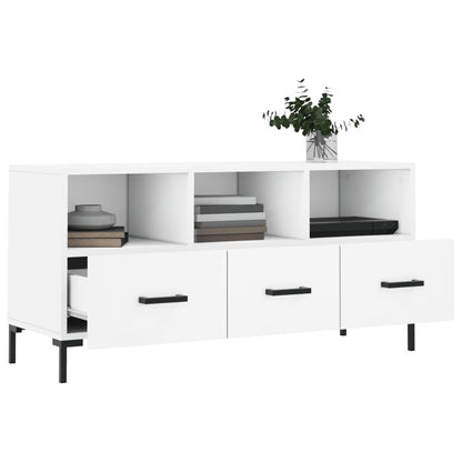 vidaXL TV Cabinet White 102x36x50 cm Engineered Wood