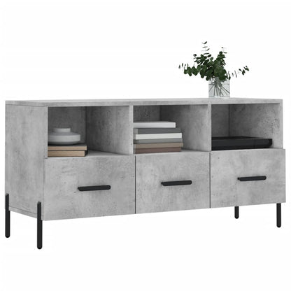 vidaXL TV Cabinet Concrete Grey 102x36x50 cm Engineered Wood