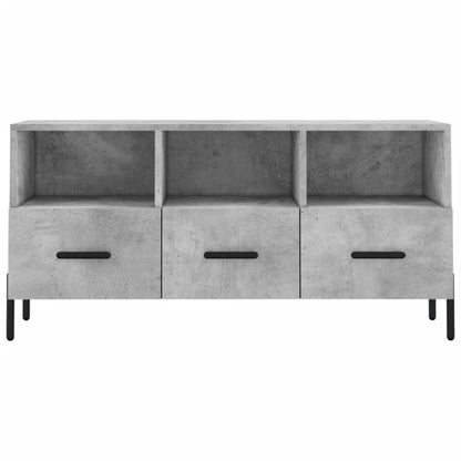 vidaXL TV Cabinet Concrete Grey 102x36x50 cm Engineered Wood