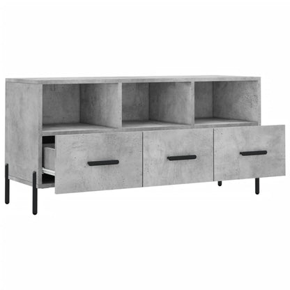 vidaXL TV Cabinet Concrete Grey 102x36x50 cm Engineered Wood