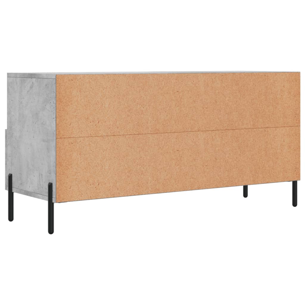 vidaXL TV Cabinet Concrete Grey 102x36x50 cm Engineered Wood