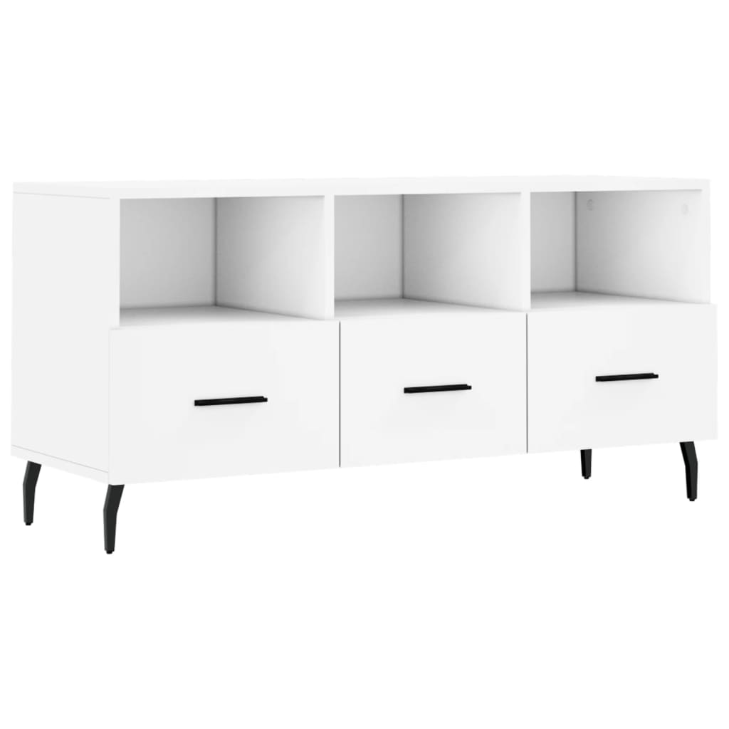 TV Cabinet 102x36x50 cm Engineered Wood White
