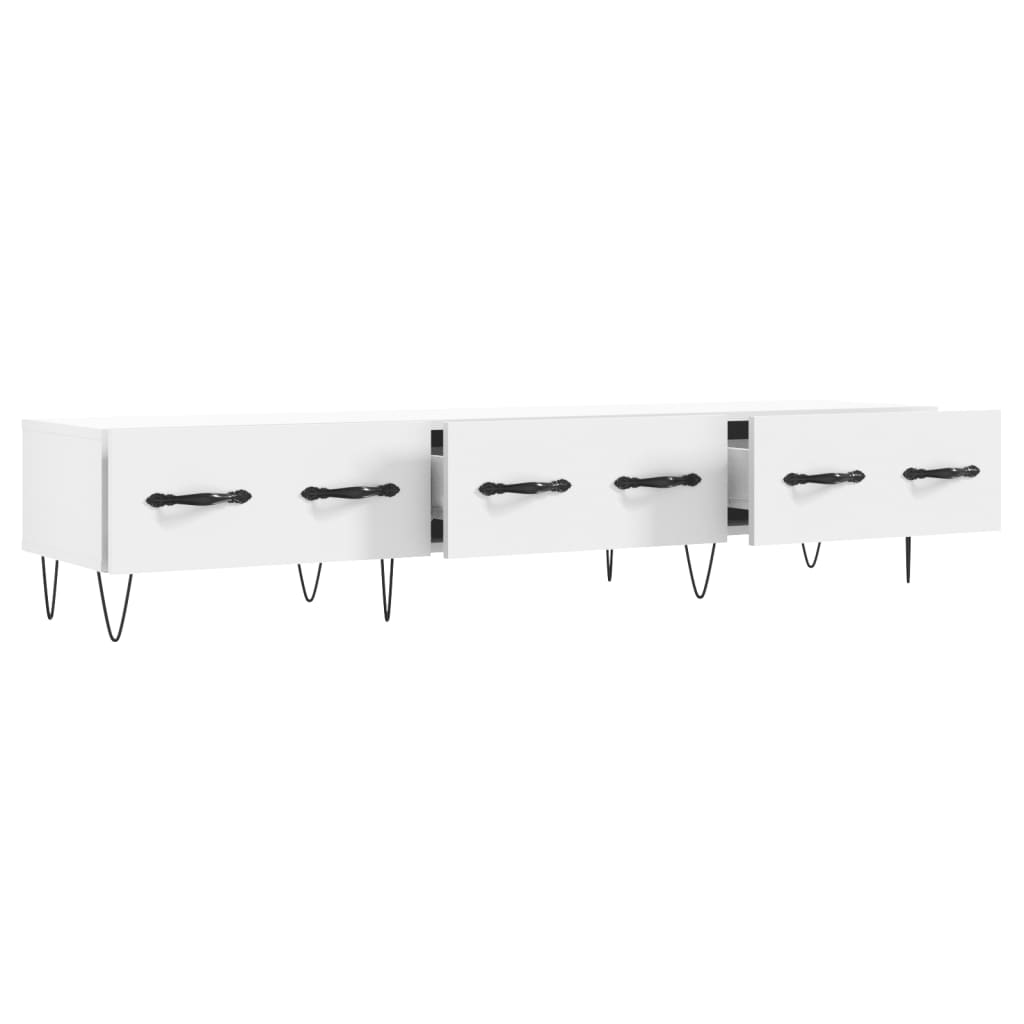 TV Cabinet 150x36x30 cm Engineered Wood White