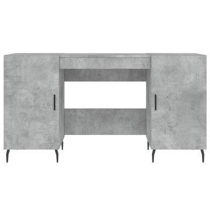 Desk 140x50x75 cm Engineered Wood Concrete grey