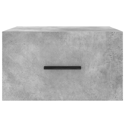 vidaXL Wall-mounted Bedside Cabinet Concrete Grey 35x35x20 cm