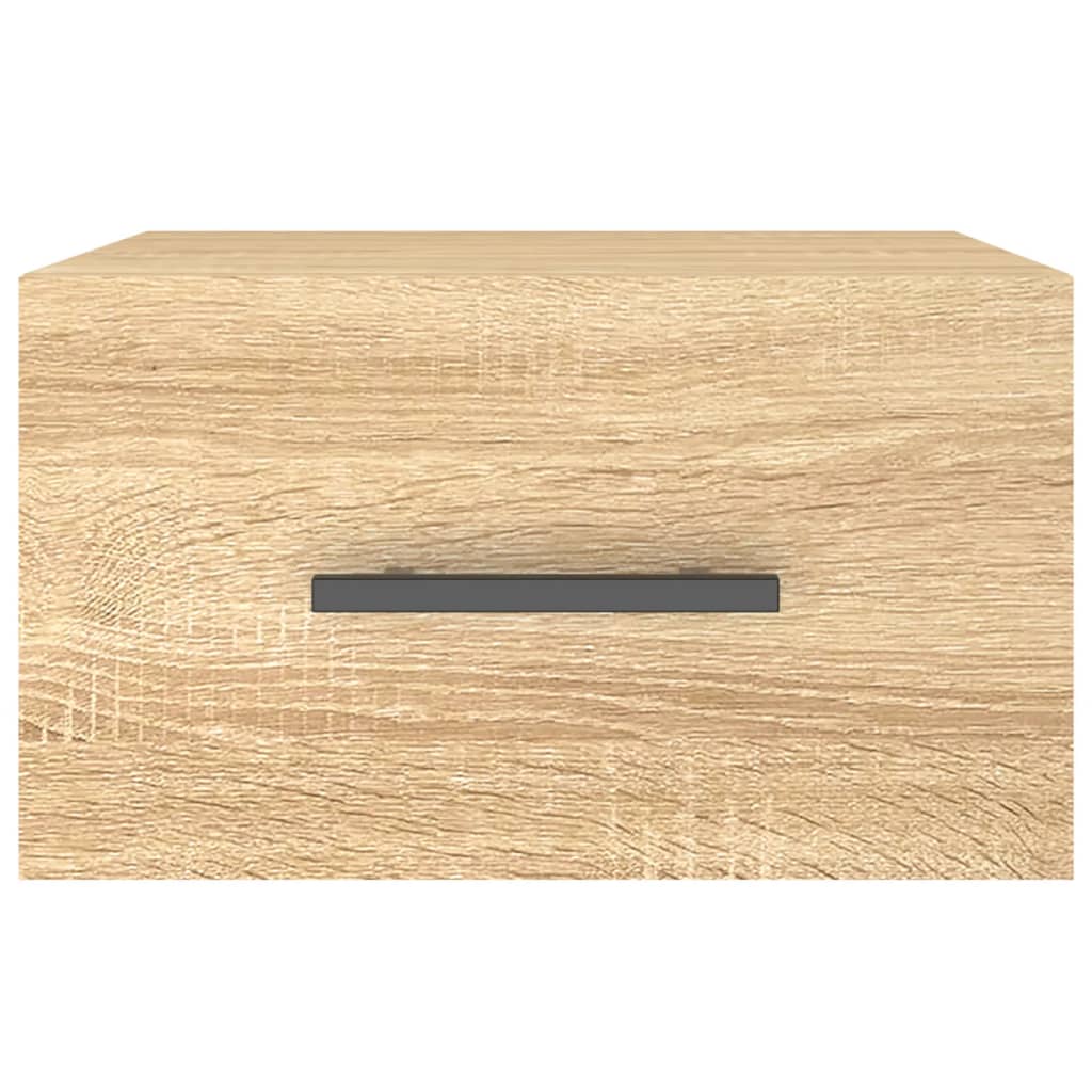 vidaXL Wall-mounted Bedside Cabinet Sonoma Oak 35x35x20 cm