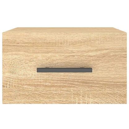 vidaXL Wall-mounted Bedside Cabinet Sonoma Oak 35x35x20 cm