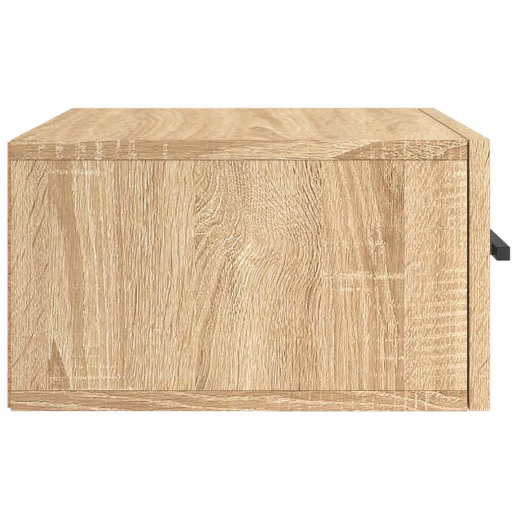 vidaXL Wall-mounted Bedside Cabinet Sonoma Oak 35x35x20 cm